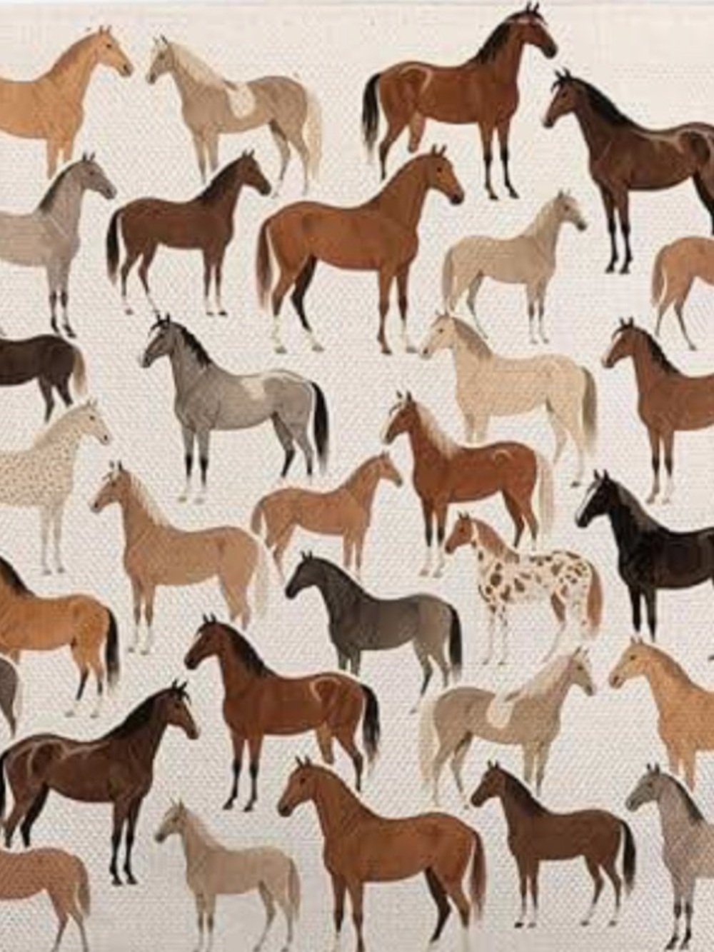 Chic Nation Multi-Horse Print Crossbody Bag in Beige, Brown, Tan, Black - Picture 2 of 2